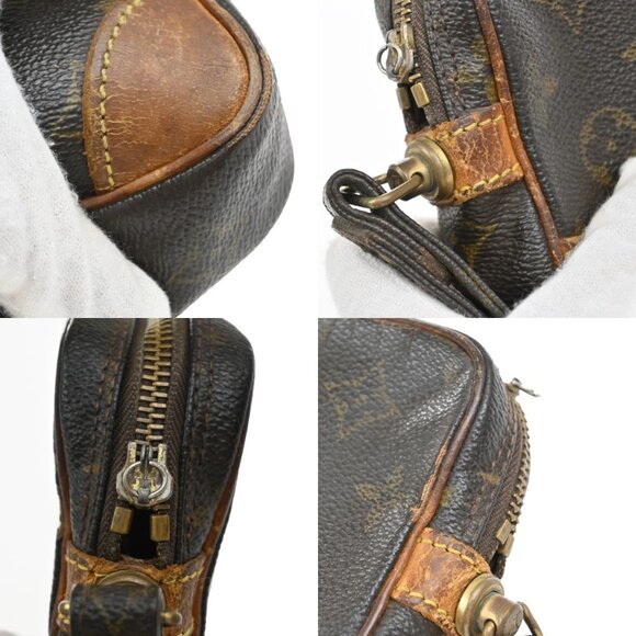 LOUIS VUITTON Marly Dragonne PM Clutch Hand Bag Monogram Leather M51827 01KB420 - Picture 10 of 13